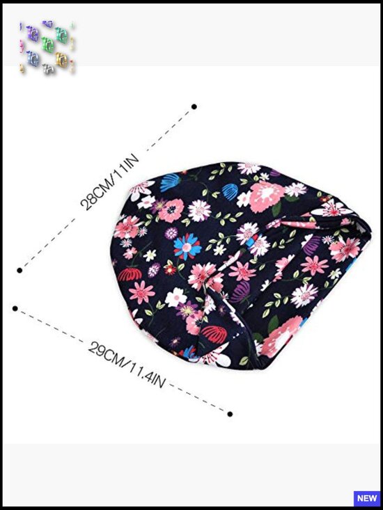 Cotton Slouchy Beanie Cap Scarf Dual Use Open Top Chemo Headwear